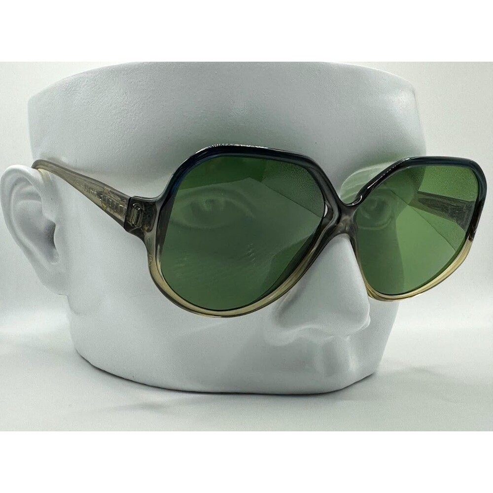Vintage Oversize Sunglasses | NOS | Playboy By Optyl | Blue Green 1970s #656